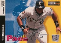 1995 Collector's Choice SE #29 Frank Thomas Silver Signature Baseball Card
