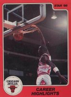 1986 Star Magic Johnson #7 Magic Johnson Career Info - 2 Basketball Card