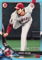 2018 Bowman #49 Shohei Ohtani Sky Blue Baseball Card