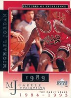 1998 Upper Deck MJ Career Collection #17 Michael Jordan Pictures of Excellence Basketball Card