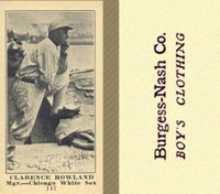 1916 Burgess-Nash Co. #147 Clarence Rowland Baseball Card