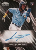 2024 Topps Chrome Black Autographs #JCA Junior Caminero Baseball Card
