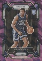2023 Panini Prizm #179 GG Jackson II Purple Ice Basketball Card