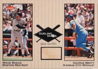 2002 Fleer Greats Dueling Duos Game-Used Single #DDGB1 George Brett/Wade Boggs Baseball Card