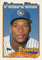 1989 Topps Tiffany #343 Gary Sheffield Baseball Card