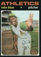 1971 Topps #544 Vida Blue Baseball Card