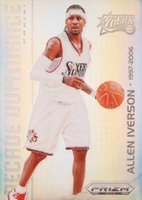 2023 Panini Prizm Deca Decade Dominance #9 Allen Iverson Silver Prizm Basketball Card