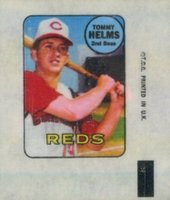 1969 Topps Decals # Tommy Helms Baseball Card