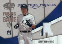 2004 Leaf Certified Materials Fabric of the Game #FG28 Derek Jeter Baseball Card