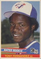 1984 Donruss #32 Tony Fernandez Baseball Card