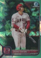 2022 Bowman Chrome Sapphire Edition #71 Shohei Ohtani Aqua Baseball Card