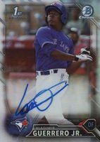 2016 Bowman Chrome Prospects Autographs #VG Vladimir Guerrero Jr. Refractor Baseball Card