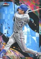 2024 Topps Finest #107 Evan Carter Sky Blue Refractor Baseball Card