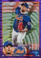 2023 Topps Chrome #217 Kodai Senga Purple Sonar Refractor Baseball Card