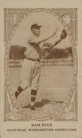 1922 American Caramel # Sam Rice Baseball Card