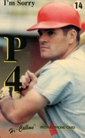 1996 RIMC/SCA Promotions Pete Rose Phone Card # I'm Sorry Baseball Card