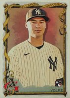 2023 Topps Allen & Ginter #251 Anthony Volpe Silver Portrait Hot Box Baseball Card