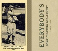 1916 Everybody's #160 Howard Shanks Baseball Card