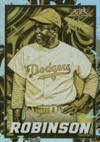 2022 Topps Fire #174 Jackie Robinson Gold Minted Baseball Card