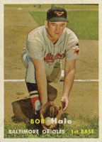 1957 Topps #406 Bob Hale Baseball Card