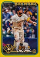 2024 Topps Update #US240 Jackson Chourio Yellow Baseball Card