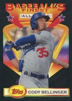 2020 Finest Flashbacks #108 Cody Bellinger Black Refractor Baseball Card