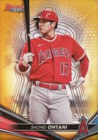 2022 Bowman's Best #25 Shohei Ohtani Gold Refractor Baseball Card