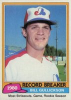 1981 Topps #203 Bill Gullickson Record Breaker Baseball Card