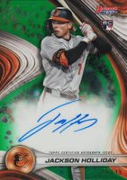 2024 Bowman's Best Best of 2024 Autographs #B24JH Jackson Holliday Green Refractor Baseball Card