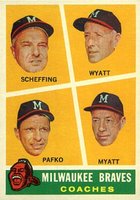 1960 Topps #464 Braves Coaches Baseball Card