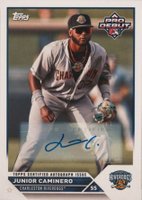 2023 Topps Pro Debut #PD139 Junior Caminero Autograph Baseball Card