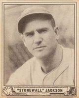 1940 Play Ball #158 Stonewall Jackson Baseball Card