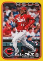2024 Topps Update #US350 Elly de La Cruz Yellow Baseball Card
