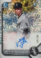 2022 Bowman Chrome Prospect Autographs #CPANVA Norge Vera Speckle Refractor Baseball Card