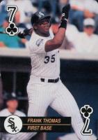 1992 U.S. Playing Card Aces # Frank Thomas 7 of Clubs Baseball Card