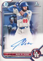 2022 Bowman Chrome Prospect Autographs #CPAAD Alex de Jesus Baseball Card