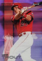 2016 Finest #1 Mike Trout Purple Refractor Baseball Card