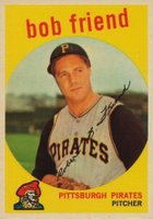 1959 Topps #460 Bob Friend Baseball Card