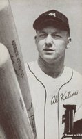 1962 Exhibits Statistic Back # Al Kaline Red Back Baseball Card