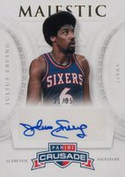 2012 Panini Crusade Majestic Signature #78 Julius Erving Basketball Card