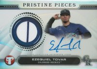 2024 Topps Pristine Pristine Pieces Autograph Relics #ET Ezequiel Tovar Baseball Card