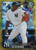 2016 Bowman Chrome National Refractors #BNR23 Luis Severino Gold Baseball Card