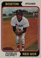 1974 Topps #590 Rogelio Moret Baseball Card
