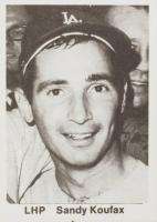 1975 TCMA All Time Brooklyn/LA Dodgers # Sandy Koufax Baseball Card