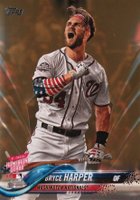 2018 Topps Update #US202 Bryce Harper Gold Baseball Card