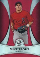 2010 Bowman Platinum Prospects #PP5 Mike Trout Red Refractor Baseball Card