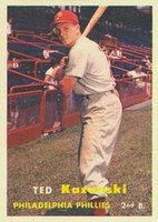 1957 Topps #27 Ted Kazanski Baseball Card