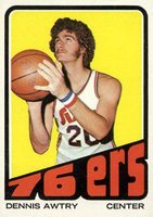 1972 Topps #139 Dennis Awtrey Basketball Card