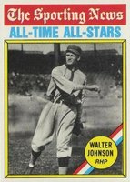 1976 Topps #349 Walter Johnson All Time All-Star Baseball Card