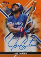 2022 Topps Finest Finest Autographs #JCA Joe Carter Orange Refractor Baseball Card